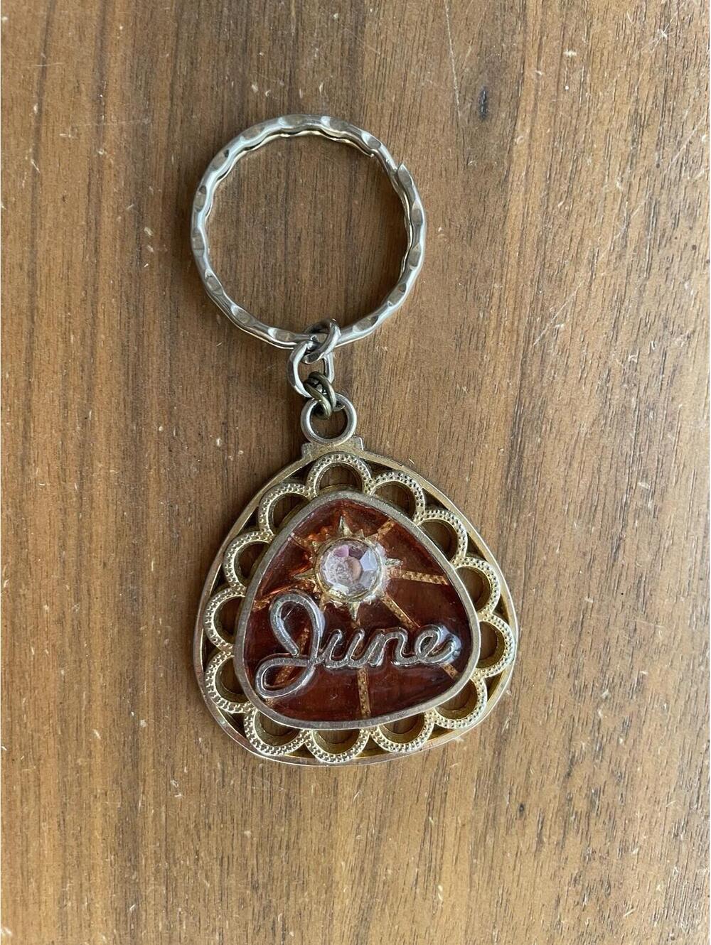 June Keychain Keychain Gemstone